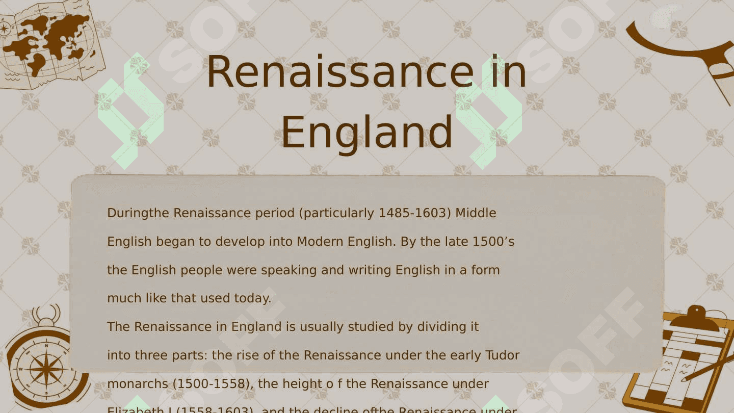 Renaissance in English literature 4