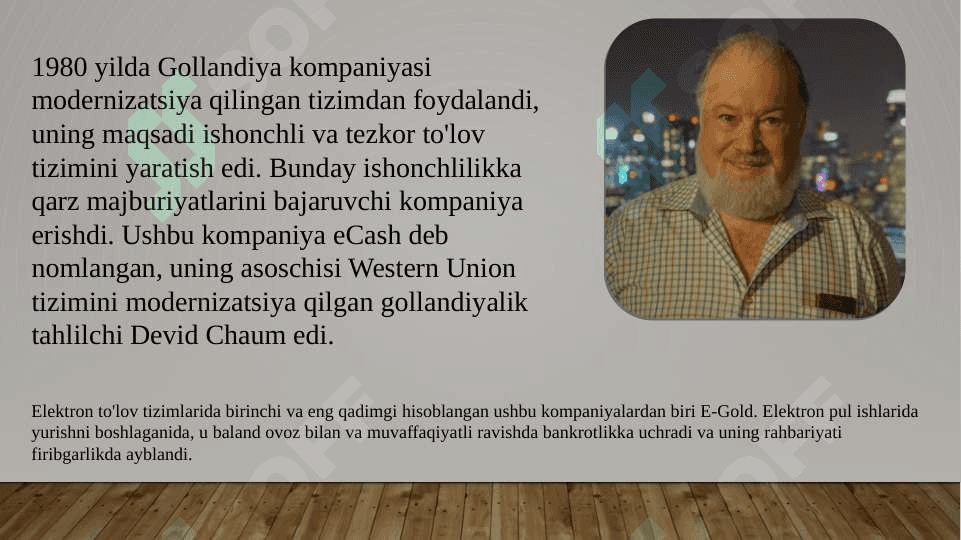 Internet tolov tizimlari va ularning ishlash texnologiyalari. 4