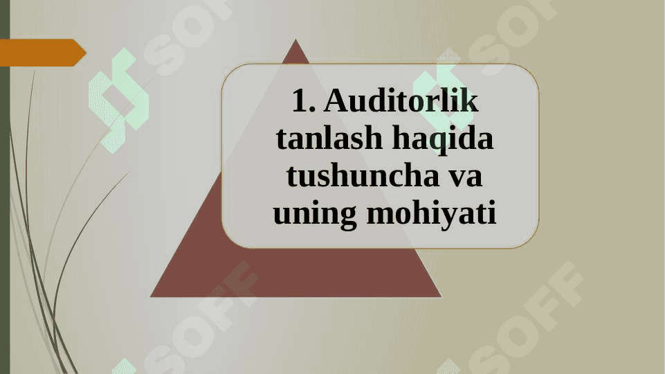 Auditorlik tanlash va tanlov o'tkazish 4