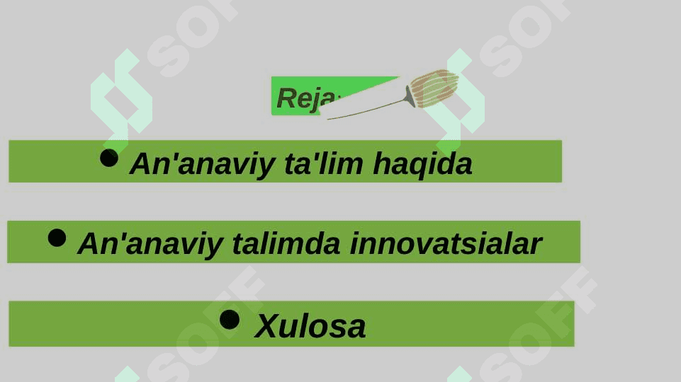 An'anaviy talimda innovatsialar 2