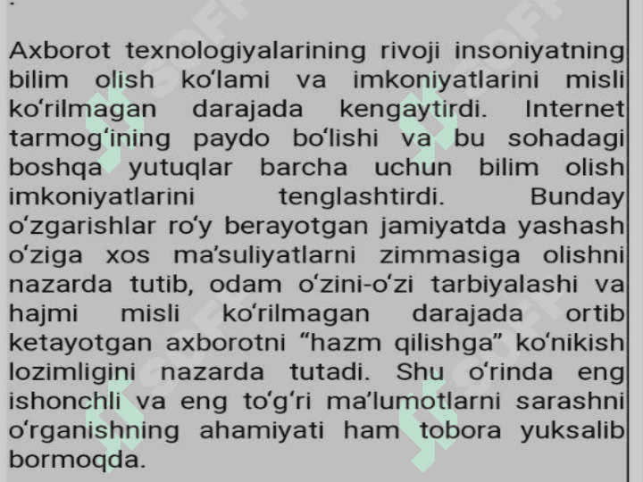 Boʻlajak oʻqituvchilarda axborot madaniyatini shakllantirish 4