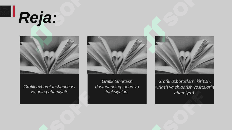 Grafik axborotlarni kiritish,tahrirlash va chiqarishning dasturiy vositalari 2