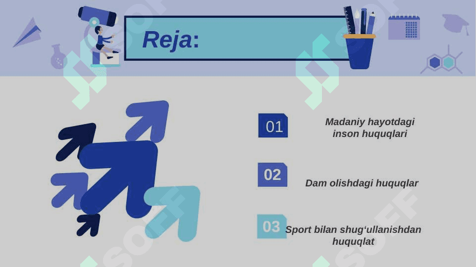 Madaniy hayotda ishtirok etishga dam olishga va sport bilan shuģullanishga bo'lgan huquq 2