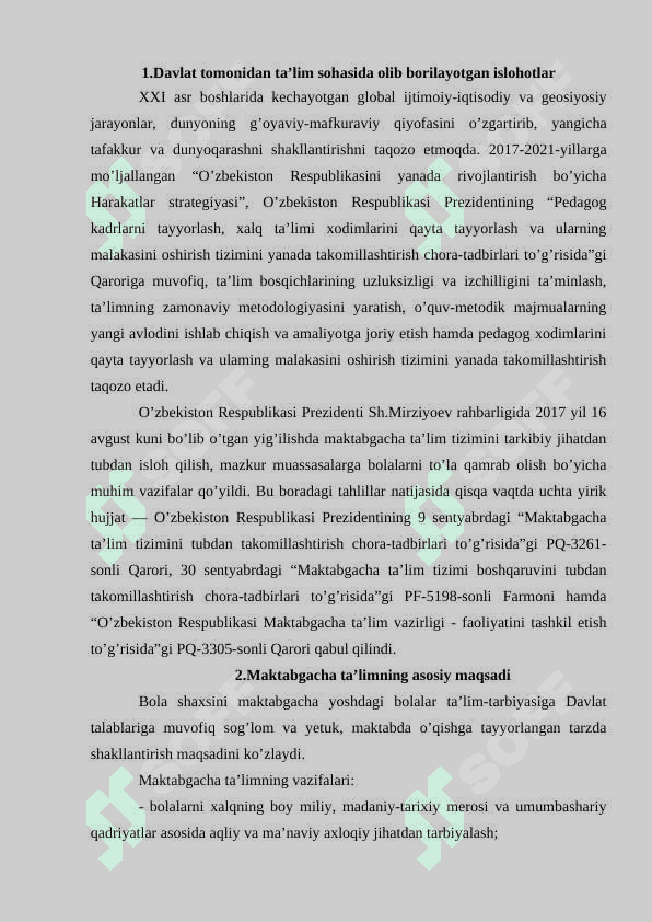 Maktabgacha ta’lim tashkilotlarida ijtimoiy pedagogik ishlarni tashkil etish 2