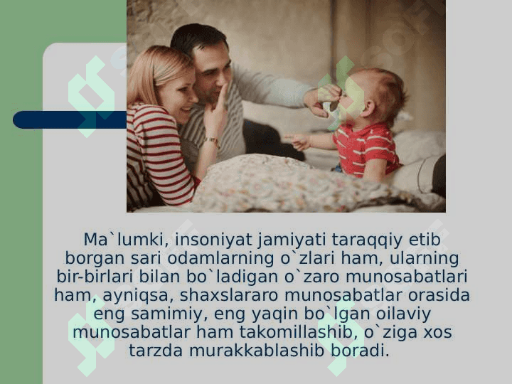 Oila pedagogikasi fani predmeti, maqsadi va vazifalari 4