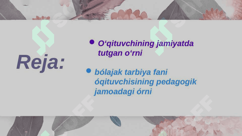 Pedagogik kasbining jamiyat taraqqiyotida tutgan o'rni 2