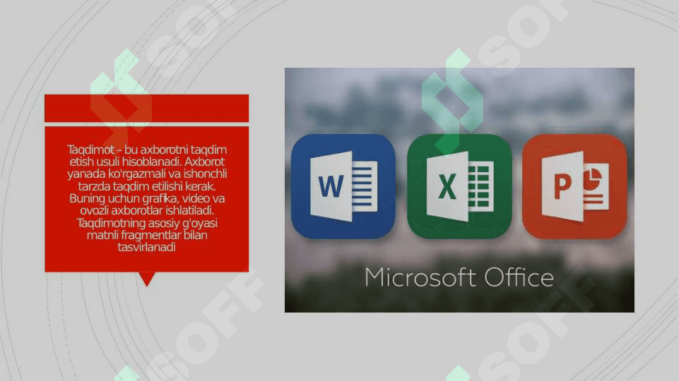 Taqdimot dasturlari (PowerPoint,Prezi,Fosusky va boshqa dasturlar) 4