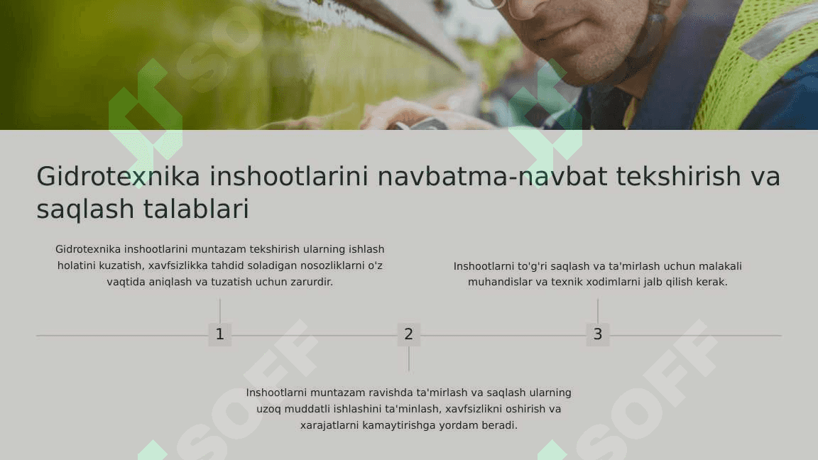 Gidrotexnika inshootlarini ishlatish qoidalarini tuzish bo'yicha asosiy ko'rsatmalar 4
