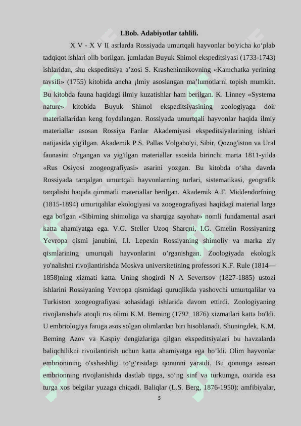O’rta Osiyo suv havzalarida uchraydigan baliq turlari va ularni ekologik xususiyatlari 5