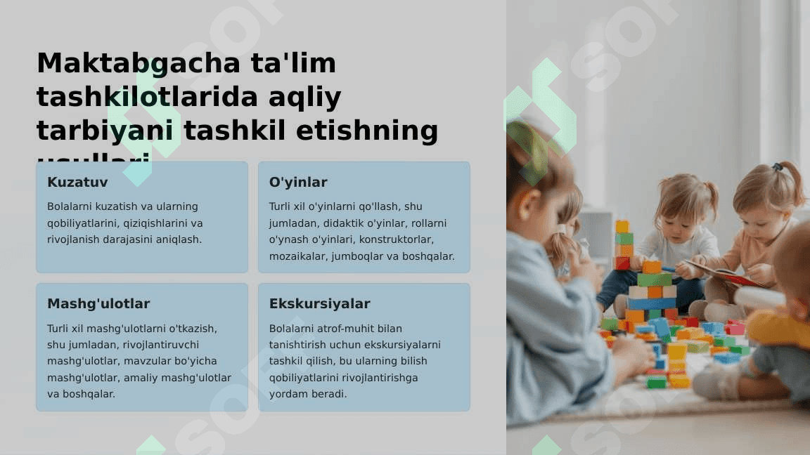 Maktabgacha ta'lim tashkilotlarida aqliy tarbiyani tashkil etilishi 4