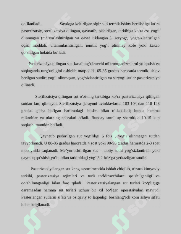 Sut va sut mahsulotlarini qayta ishlash 4