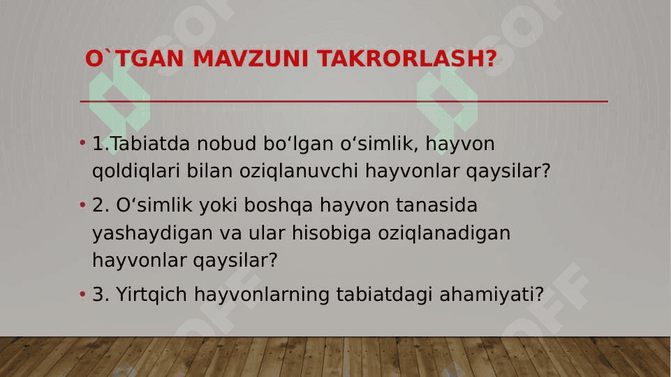 ODAMNING OVQATHAZM QILISH SISTEMASI 2