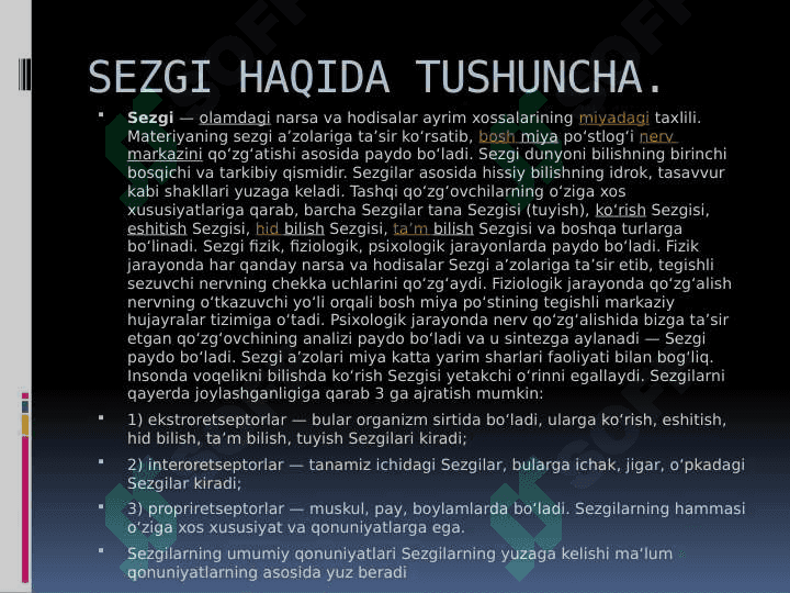 SEZGI HAQIDA TUSHUNCHA. 3
