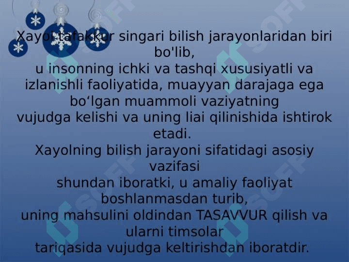 Xayol haqida tushuncha va uning inson psixik faoliyatidagi roli 3