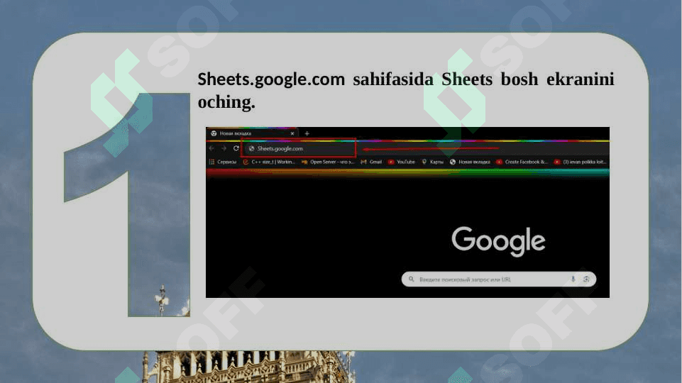 Google sheets. Googlesheetsda yangi hujjat yaratish va uning qolgan imkoniyatlari 2