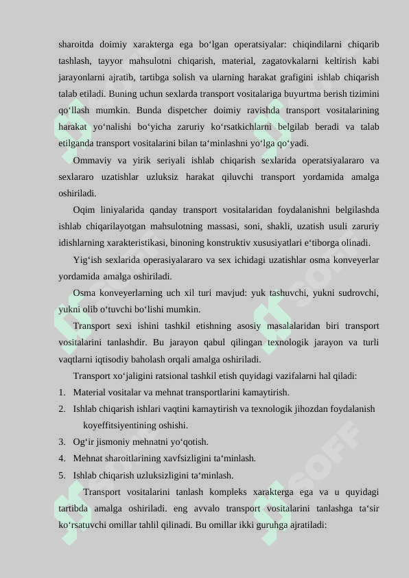 KORXONALARDA TRANSPORT-OMBOR XO’JALIGINI TASHKIL ETISH 3