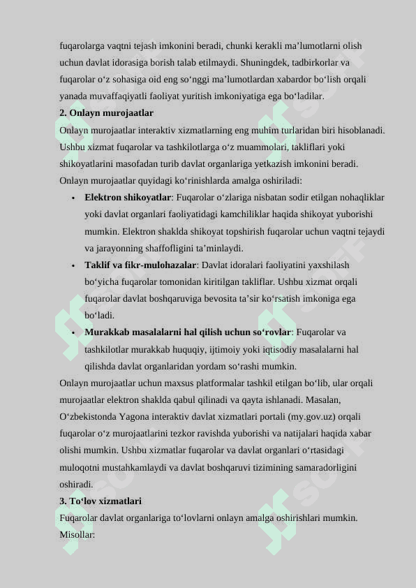 Elektron hukumatda interaktiv xizmatlardan foydalanish 3