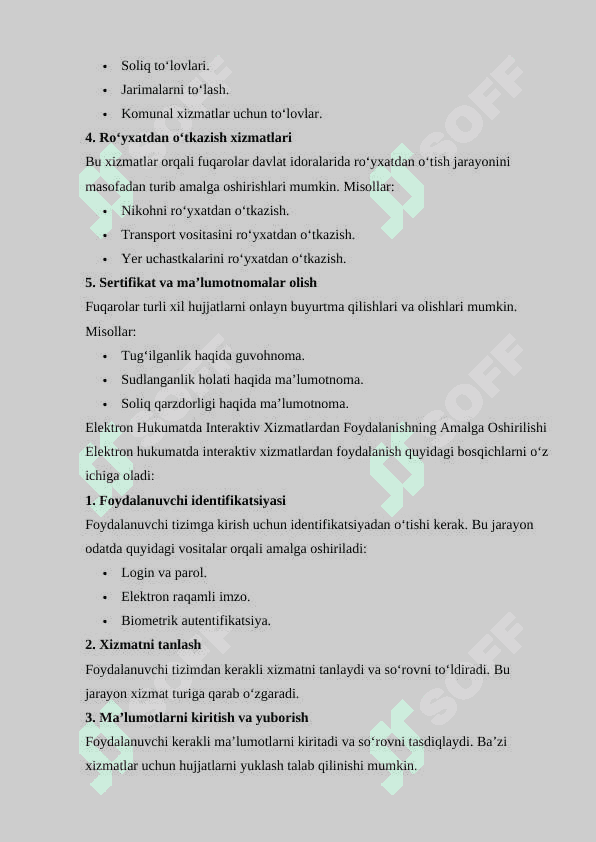 Elektron hukumatda interaktiv xizmatlardan foydalanish 4