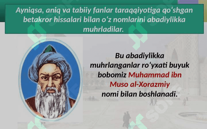 Yurtimizning buyuk allomalari 3