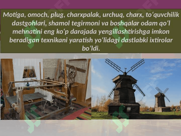 Ishlab chiqarish texnikasiningpaydo bo‘lishi 4