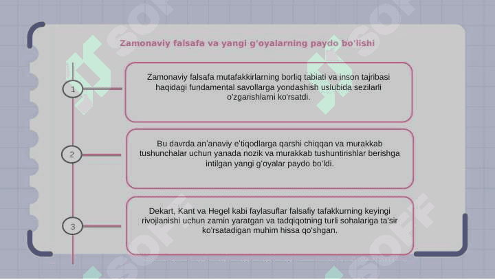 Falsafa fani taraqqiyoti bosqichlari 7