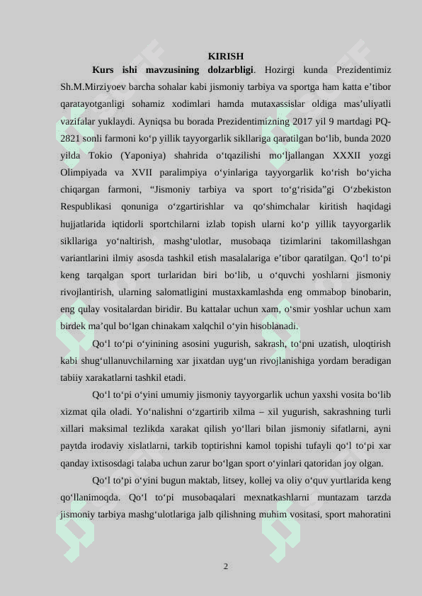 Mustaqil O’zbekistonda gandbolning rivojlanishi va uning barkamol avlod tarbiyasidagi ahamiyati 2