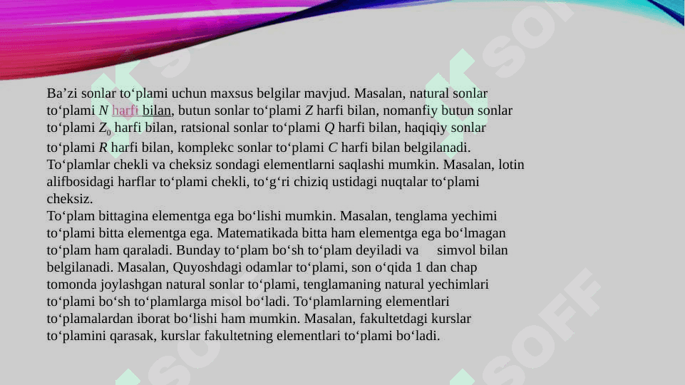 To'plamlar va uning ustida amallar 4