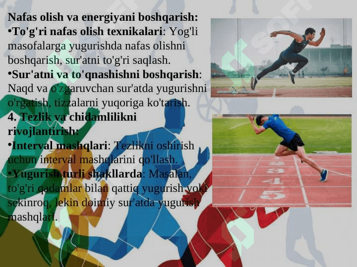 Yugurish turlari texnikasini oʻrgatishni takomillashtirish 4