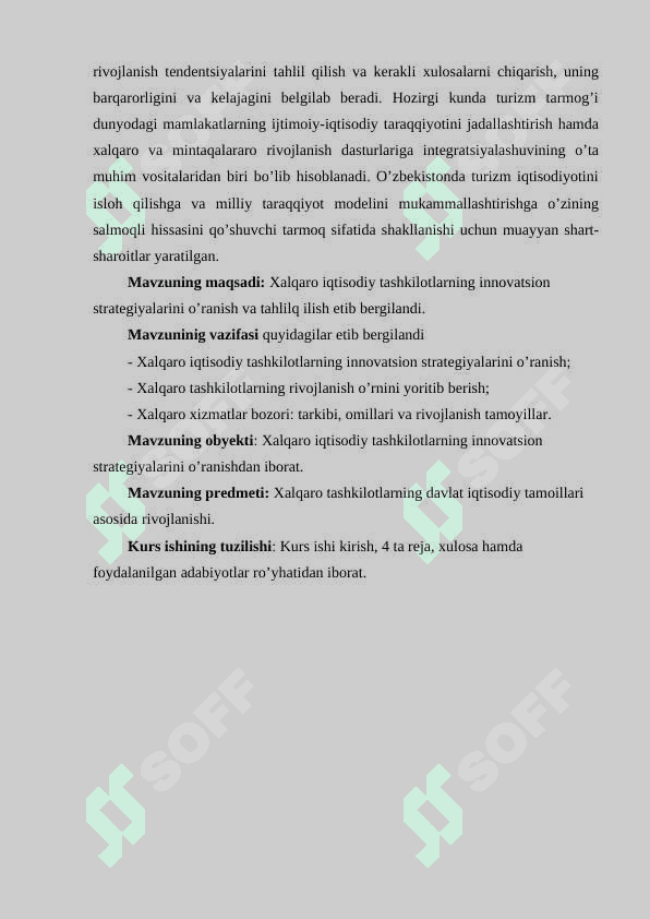 Xalqaro iqtisodiy tashkilotlar va global iqtisodiy barqarorlik. 3
