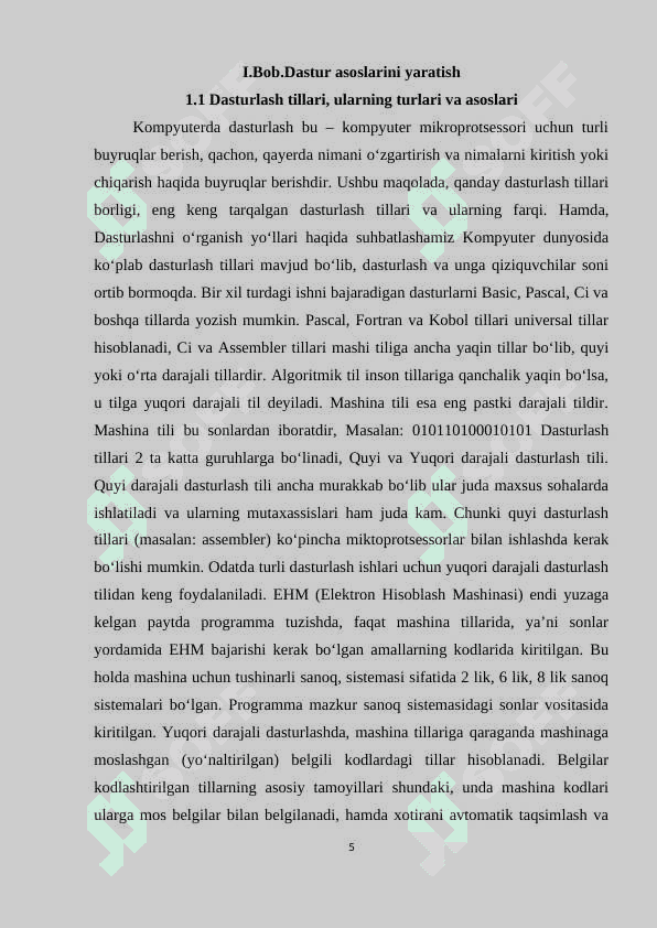 php dasturlash va uning imkoniyatlari 5