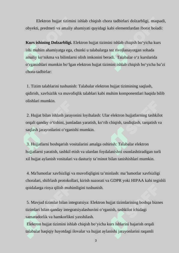 Elektron hujjat  tizimini ishlab chiqish chora tadbirlari 3