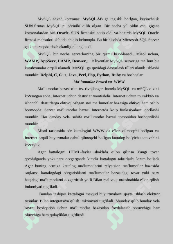 PHP da ma’lumotlar  bazalari bilan ishlash 8