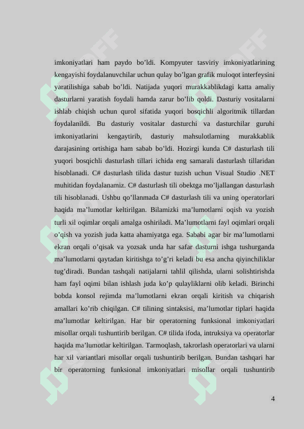 Tashkilot xodimlari ma’lumotlarini jamlovchi tizim 4