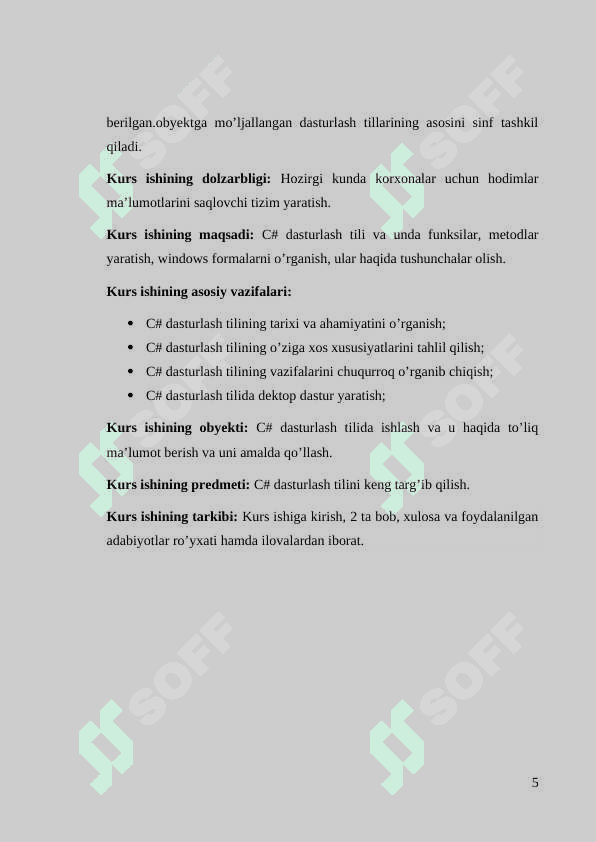 Tashkilot xodimlari ma’lumotlarini jamlovchi tizim 5