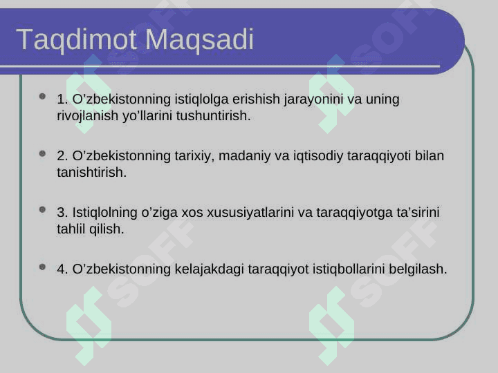 O’zbekistonning o’ziga xos istiqlol va taraqqiyot yo’li 2