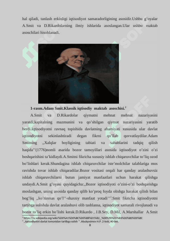 O’zbekiston iqtisodiyotini taribga solish 8