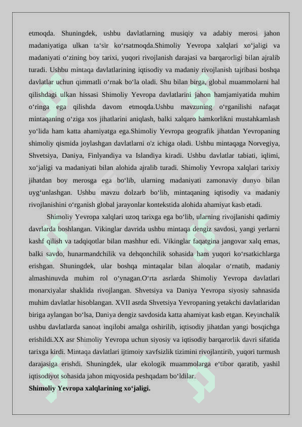 Shimoliy Yevropa xalqlari xoʻjaligi va madaniyati 4