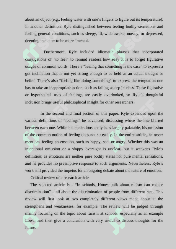 Critical review 2