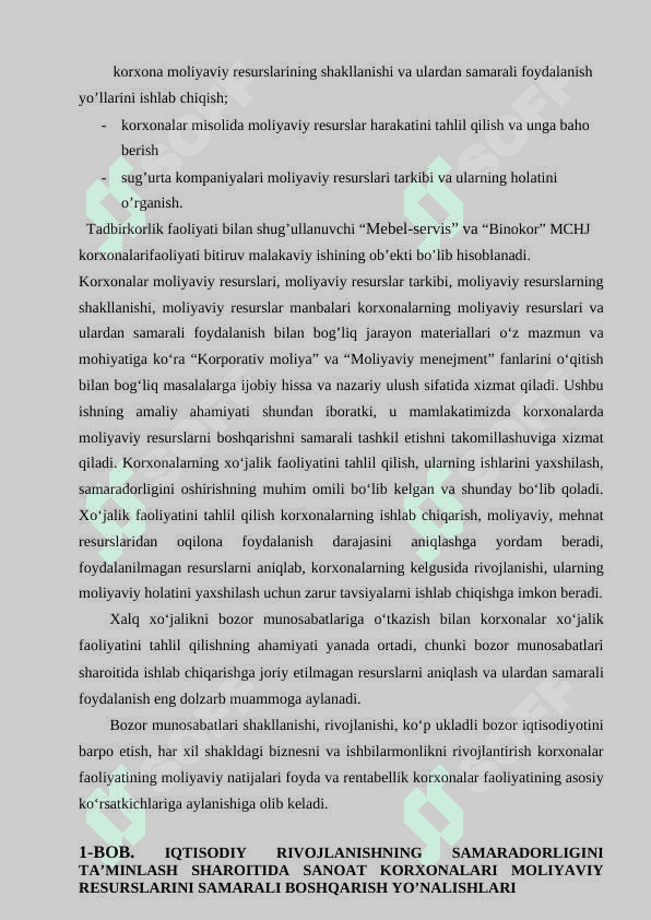O’zbekiston iqtisodiy rivojlaniwidagi ustuvor yonaliwlarning zamonaviy tendensiyalari 4
