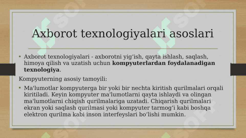 Dasturiy ta`lim va uni amalga oshirish usullari 8