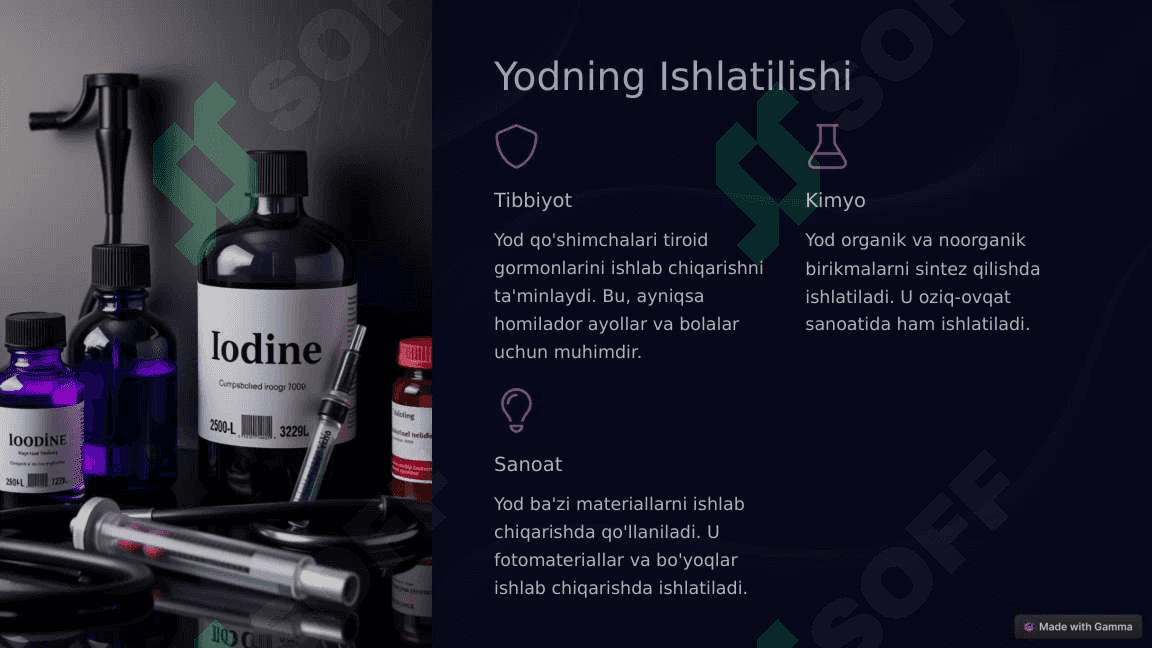 YOD ELEMENTI HAQIDA 1