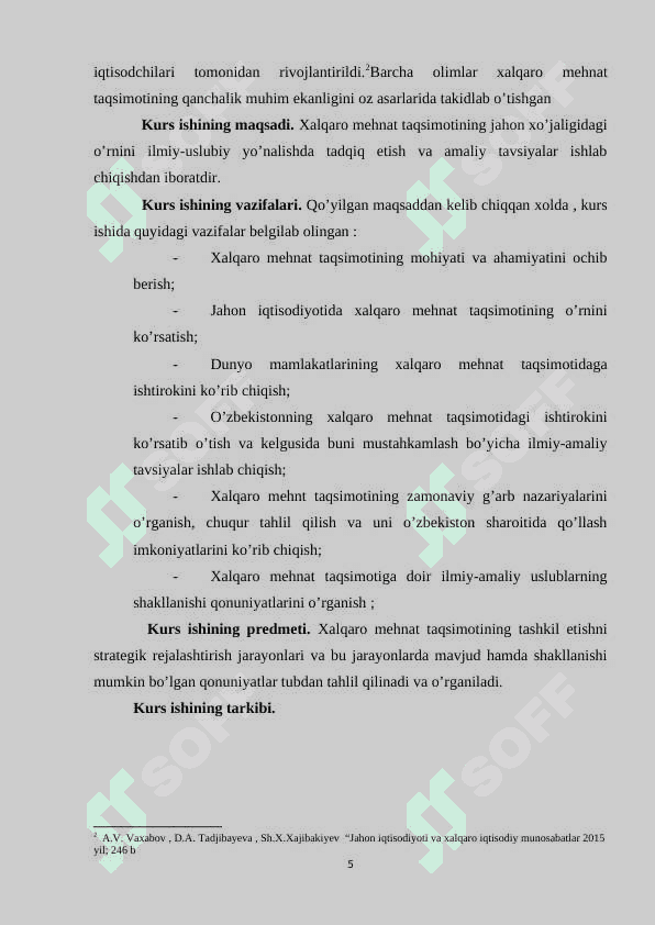 Xalqaro mehnat taqsimoti 5