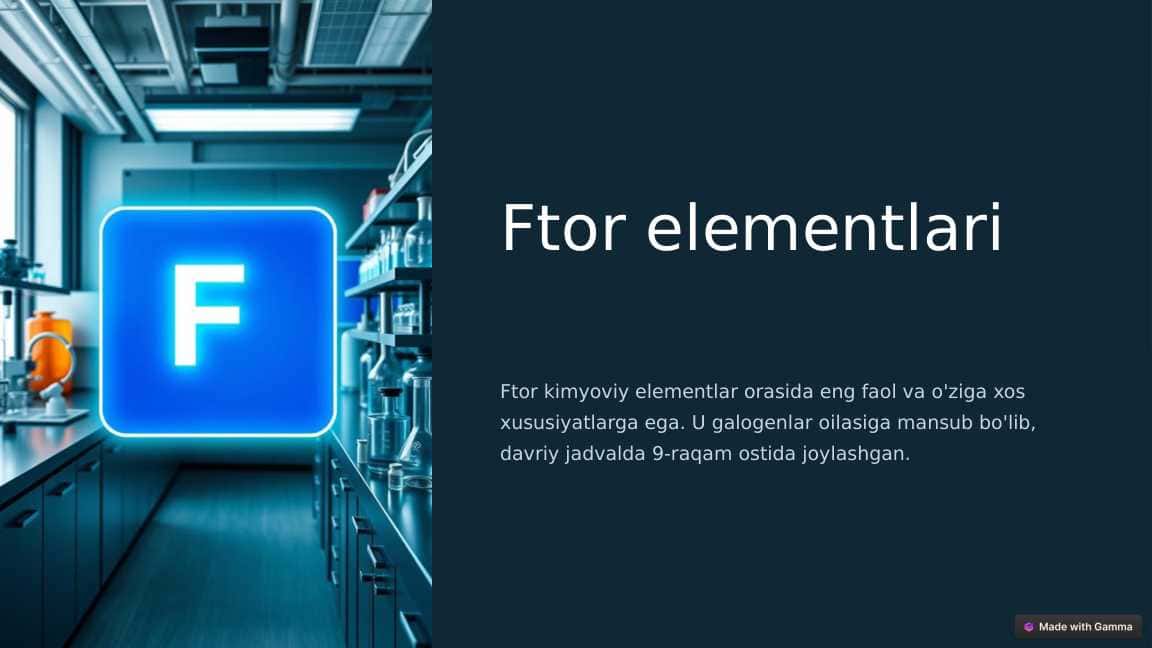 Ftor-elementlari
