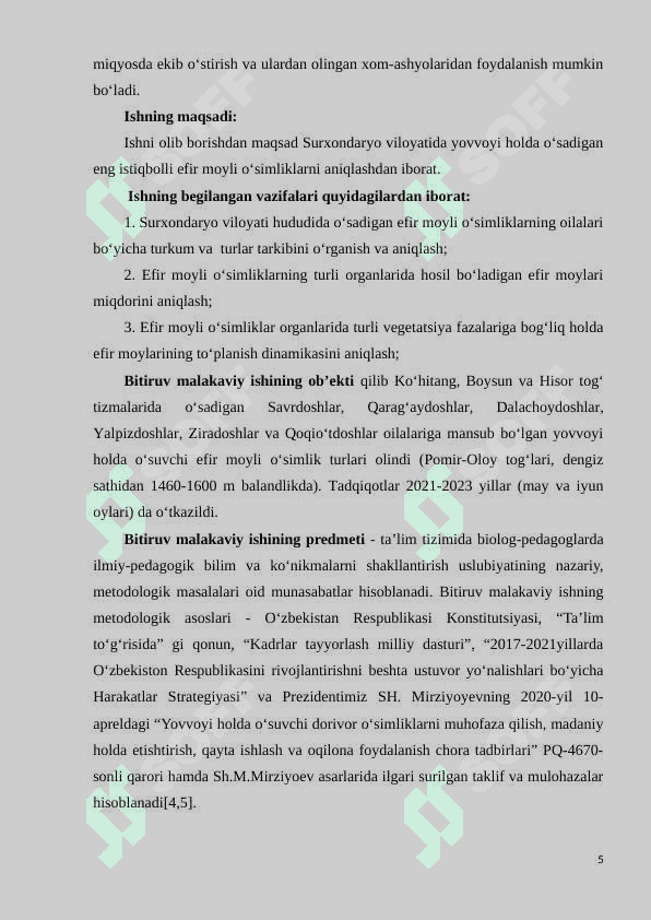 Surxondaryoning istiqbolli efir moyli o‘simliklari va ularning xalq xo‘jaligidagi ahamiyati 5