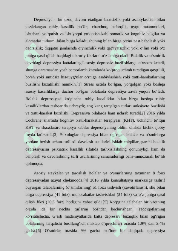 BOLALIK DAVRIDA PSIXIK DEPRESIYA 2