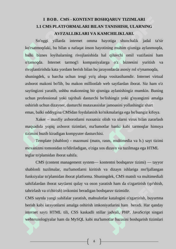 Kontentni boshqarish tizimlariga oid mavzularni o'qitishda interaktiv metodlardan foydalanish (wordpress misolida) 6