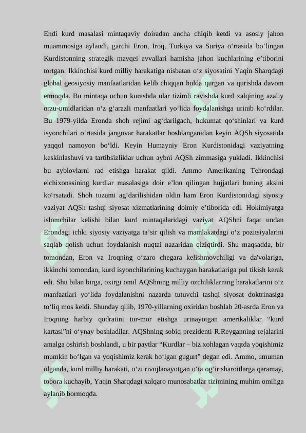 Kurdlarning milliy ozodlik kurashi va ularning zamonaviy davrdagi siyosiy faoliyatiKurdlarning milliy ozodlik kurashi va ularning zamonaviy davrdagi siyosiy faoliyati 3