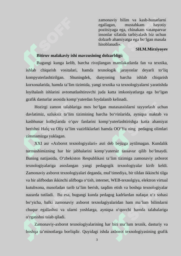 Kompyuter grafikasida model yaratish metodikasi 3