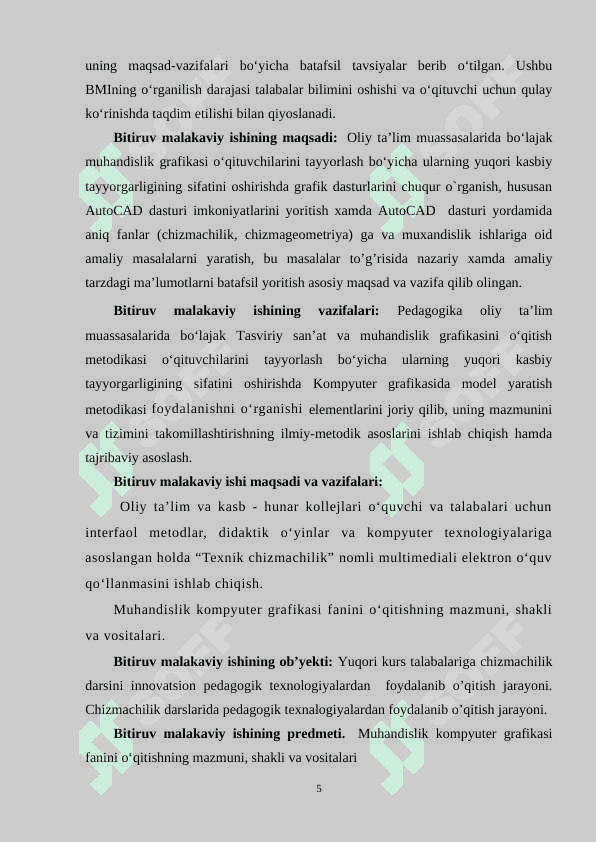Kompyuter grafikasida model yaratish metodikasi 5