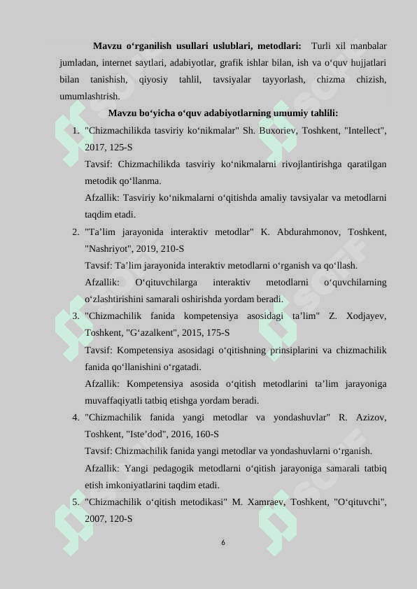 Chizmachilik fanining muhandislik sohasidagi o‘rni 6